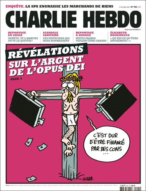 El Opus Dei en la portada de Chalie Hebdo